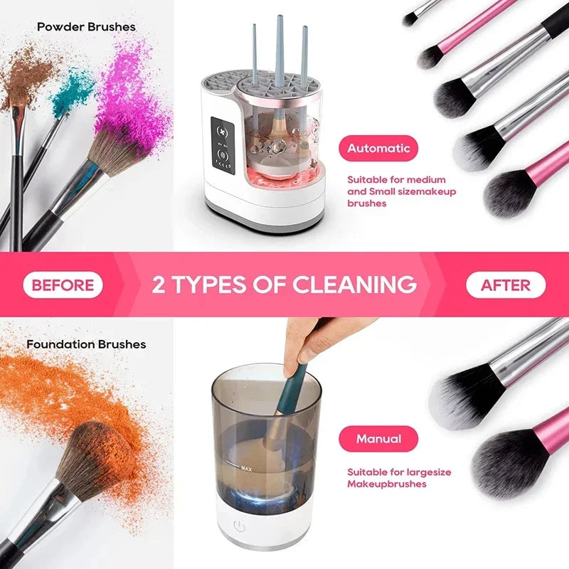 Upgraded Electric Makeup Brush Cleaner & Dryer