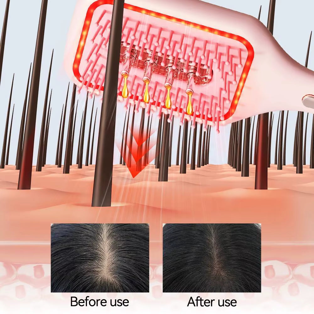 2-in-1 Electric Scalp Massager & Hair Serum Dispenser