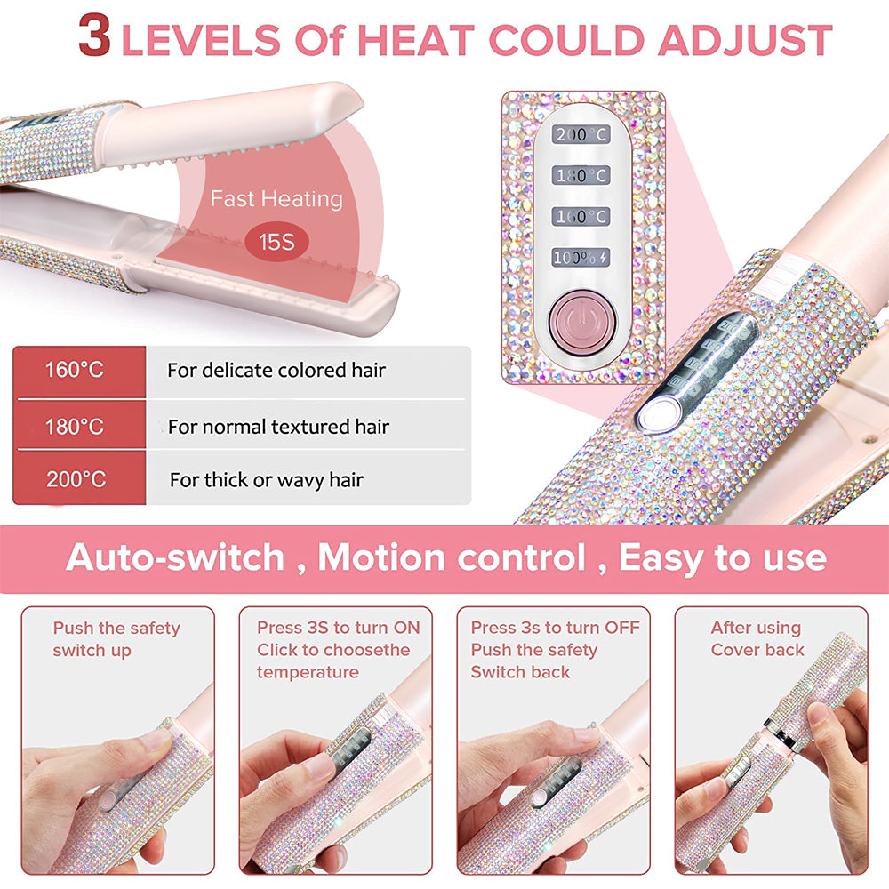 Crystal Wireless Rechargeable Hair Styler